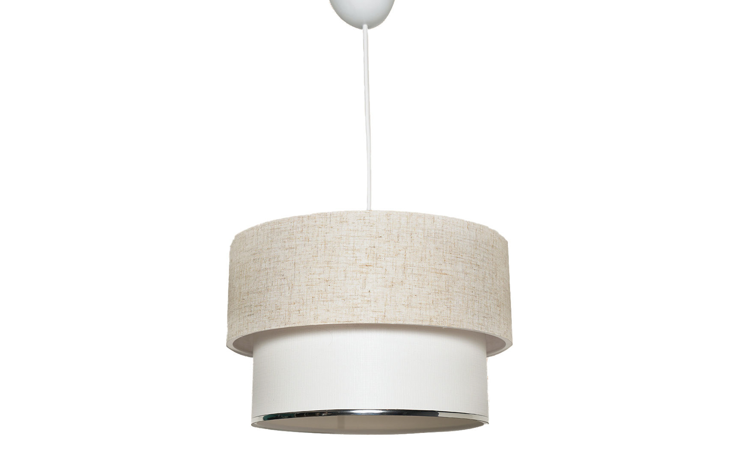 Ceiling lamp Corbeu, white + cream  1